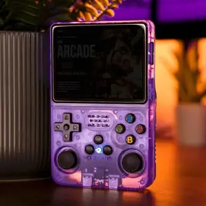 R36s Handheld Retro Game Console, Portable Pocket Gaming Machine, 3.5 Inch IPS Display, Linux System, Supports over 10000 Games, Rechargeable, Wireless Portable Console