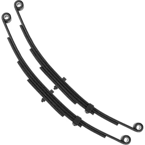 Trailer Leaf Spring 4 Leaf Double Eye 2500 lbs Cap for 5000 lbs Axle Suspension 25-1/4" Length fits for SW4 - Set 2