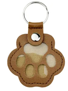 Artificial Leather Dog Paw Keychain, Pet Hair Storage Clip, Cat and Dog Hair Memorial, Bag Accessory, Stylish Pet Gift