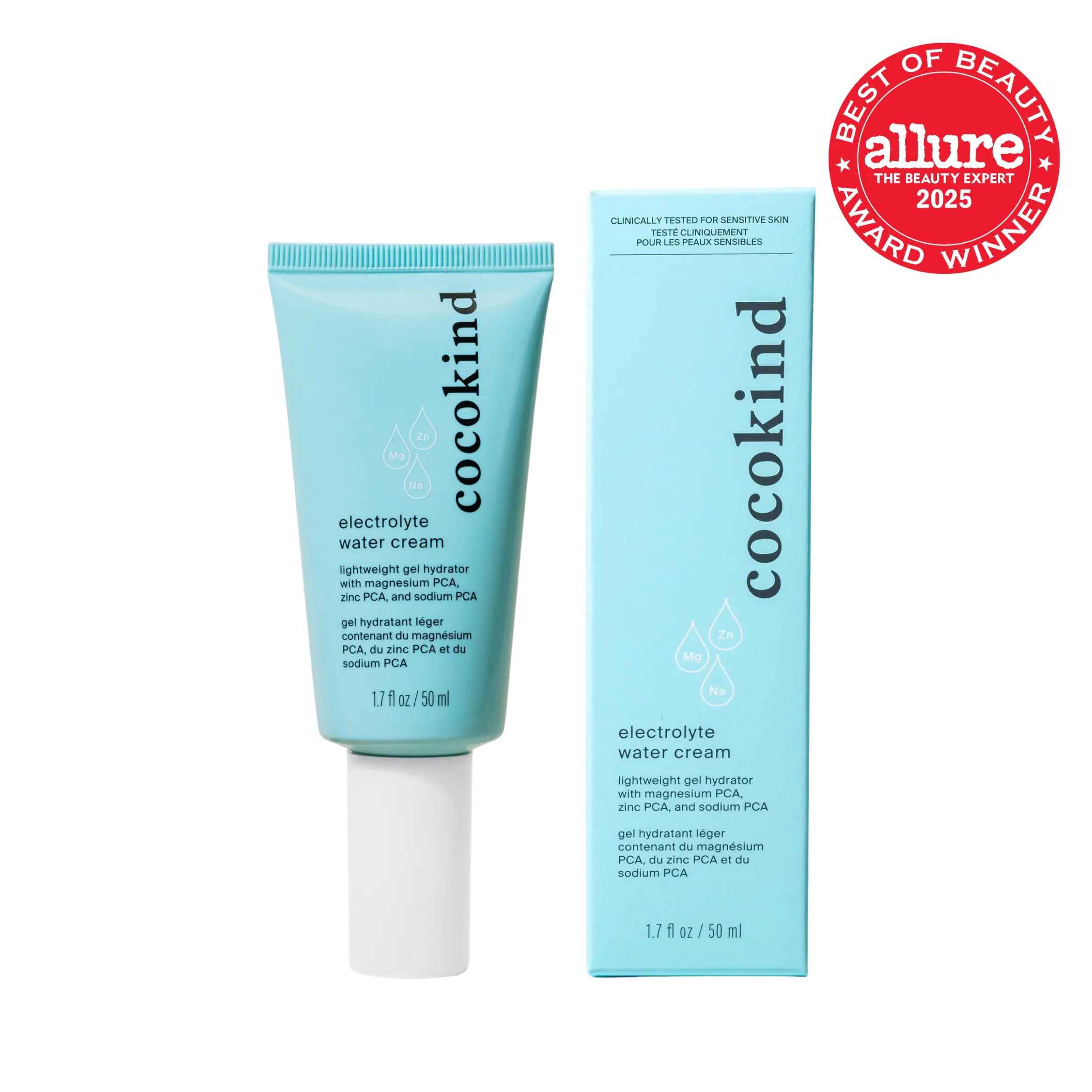 [cocokind] Electrolyte Water Cream | Lightweight Hydrating Moisturizer | Sensitive Skin-Friendly