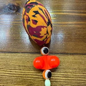 Matt Cat Rig Orange Camo EVA Foam Egg Float with Mid-Atlantic Catfish 10/0 Striker Circle Hook