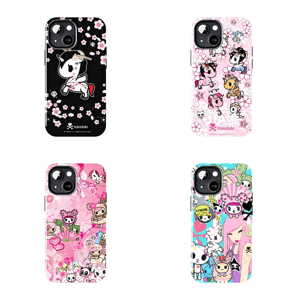 Tokidoki Cherry Blossom Unicorn Phone Case Suitable for iPhone 17-11 Pro Max/Plus and  Samsung Galaxy S23-25