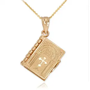 European and American Street Crucifix Clavicle Chain Bible Religious Necklace