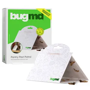 BugMD Pantry Pest Patrol - Moth Traps for Kitchen, Pantry Moth Trap, Bug Trap, Moth Traps for House Pantry, Get Rid of Pantry Moth, Kitchen Moth Trap Killer Boxes
