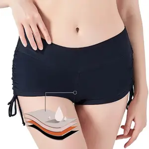Menstrual Swim Bottoms 4-Layer Leakproof Swimwear Waterproof Bikini Beach Pants Summer Swimming Period Panties Boxers