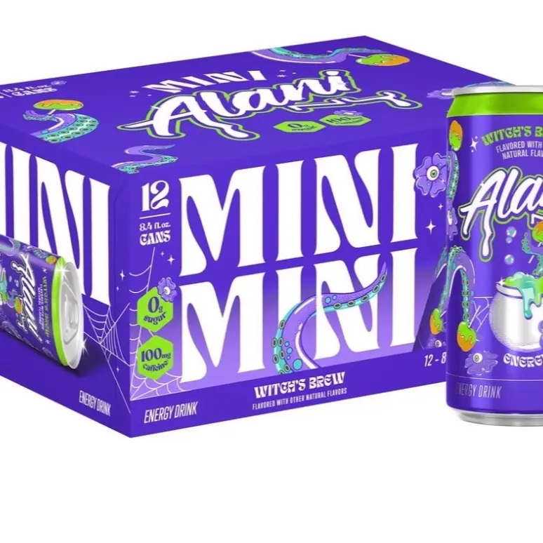 Alani Nu Witches Brew Mini Cans, 8.4oz Energy Drinks 12 pack  Beverage