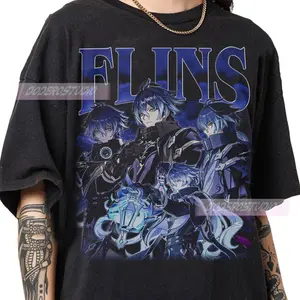 Limited Flins Genshin Vintage TShirt Gift For Fan