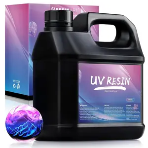UV  1000g, Upgrade  Clear Hard Ultraviolet Epoxy  Glue, Low Odor Transparent Solar Cure Sunlight Activated  for  Making, DIY Craft Decoration, Mold, Casting and Coating