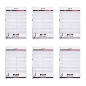 RE-FOCUS THE CREATIVE OFFICE, Professional To do and Appointment list pad, Legal size, 6 Pack, 30 sheets each