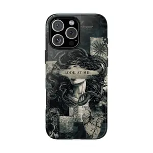 Dark Aesthetic Medusa Phone Case – Fits iPhone 16 Pro Max, 15 Plus, 14 Pro, iPhone 13, 12, 11, XS Max & More Compatible with Samsung Galaxy S25