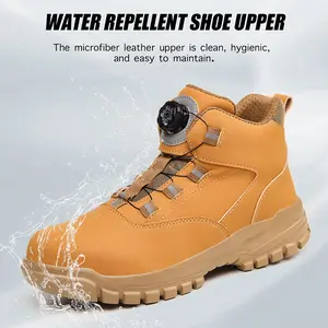 Men’s work safety shoes—while you strive for life, I protect your feet. Impact resistance and puncture protection provide peace of mind—the best promise you can make to your family.