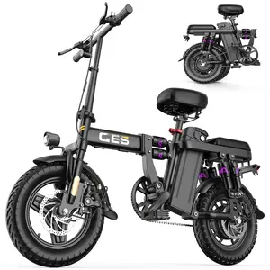 Ebike GE5 Black Adult Electric Bicycle 700W Motor  48V 15AH Battery 32Miles Range Smooth Ride Ideal for Daily Use & Christmas Gift Powerful Foldable