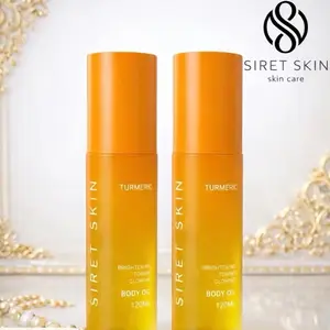 Siret Skin Turmeric Body Moisturizing Oil Set of 2 - 120ML Each - Brightening Toning Glow Enhancer