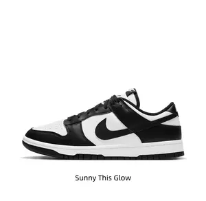 Iconic Panda Black White Color Block Skate Trainers Unisex Flat Bottom Walking Sneakers Trendy Retro Streetwear Essential Shoes