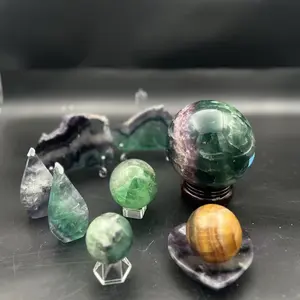 Aura Crystal US – All Fluorite  Product Check Options for Variations – Diverse Shapes & High-Quality Natural Stone Decor for Home or Office