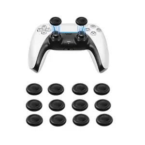 12pcs Ps5/ps4/xbox Controller Joystick Replacement Caps, Leather Texture Mushroom Head Design, Repair Parts for Ps4/ps5/xbox Controllers