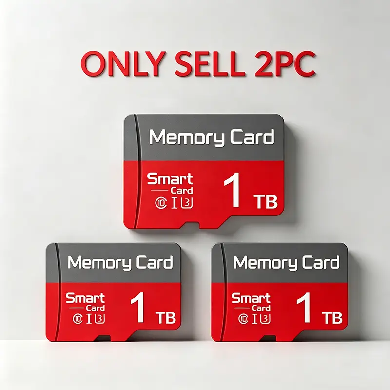 Durable Micro SD Card for Surveillance Cameras, 1TB SD Memory Card for Car Audio, MicroSDXC Card for Dash Cams, Micro TF SD Cards for Mobile Phones, SD Card with Adapter for PC & Reliable Data Storage