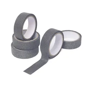 5 Pack Charcoal Gray Washi DIY Craft Glitter Tape 0.5"x5 Yards