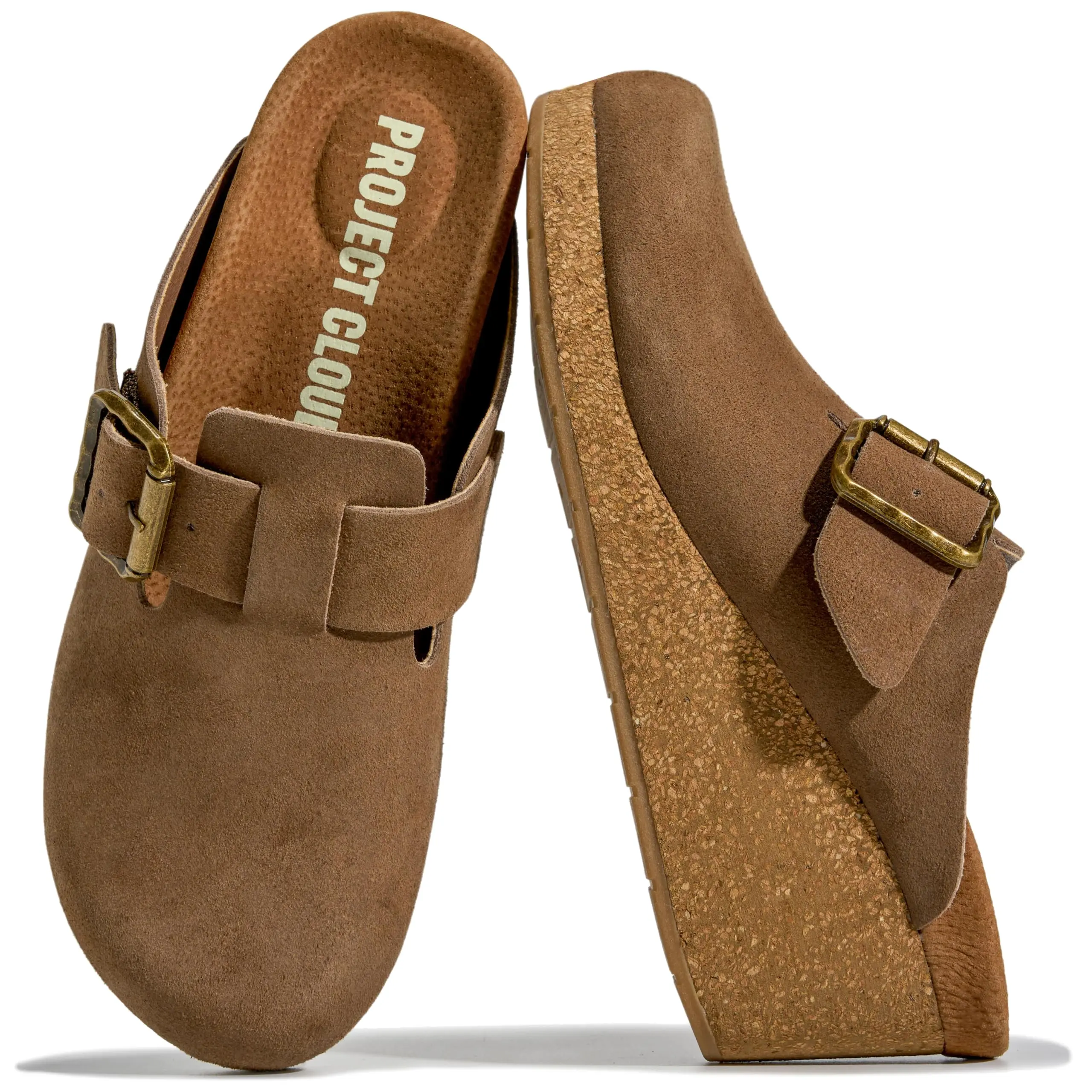 Project Cloud Women's | Genuine Suede Mules | Soft Insole | Lightweight | Non-Slip - Fiona