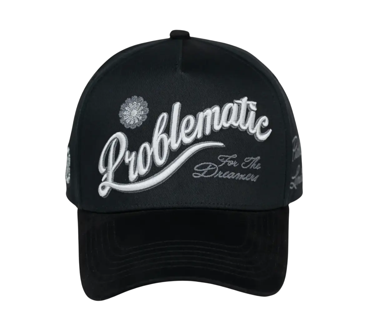 CHIQUETE HATS BLACK PROBLEMATIC SNAPBACK HAT CHPROBLEMATIC