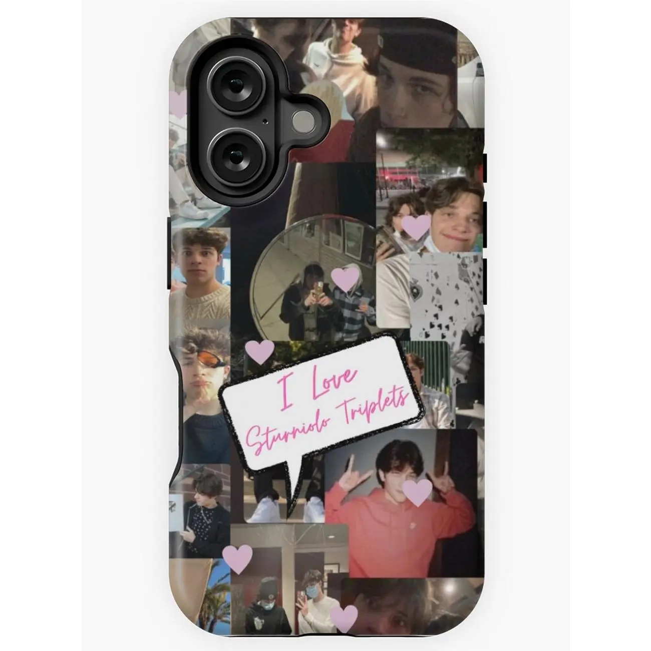 Sturniolo Triplets Collage iPhone Case:  Sturniolo Triplets collage design.