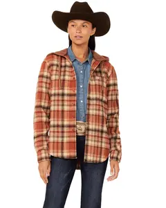 Kimes Ranch Women's Delano Plaid Print Hooded Flannel Jacket - F23-10382396