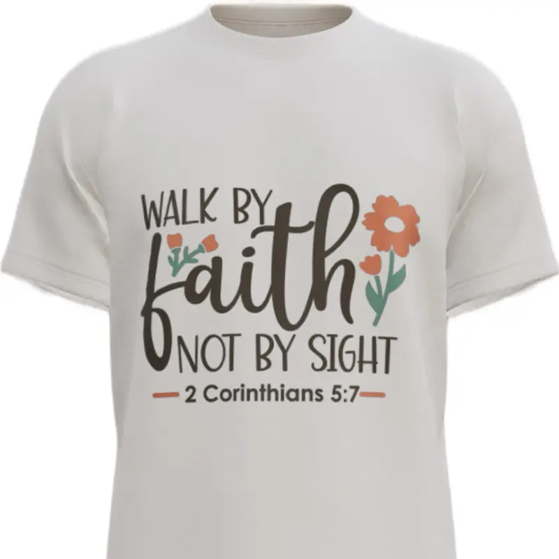 Walk by faith women’s tshirt