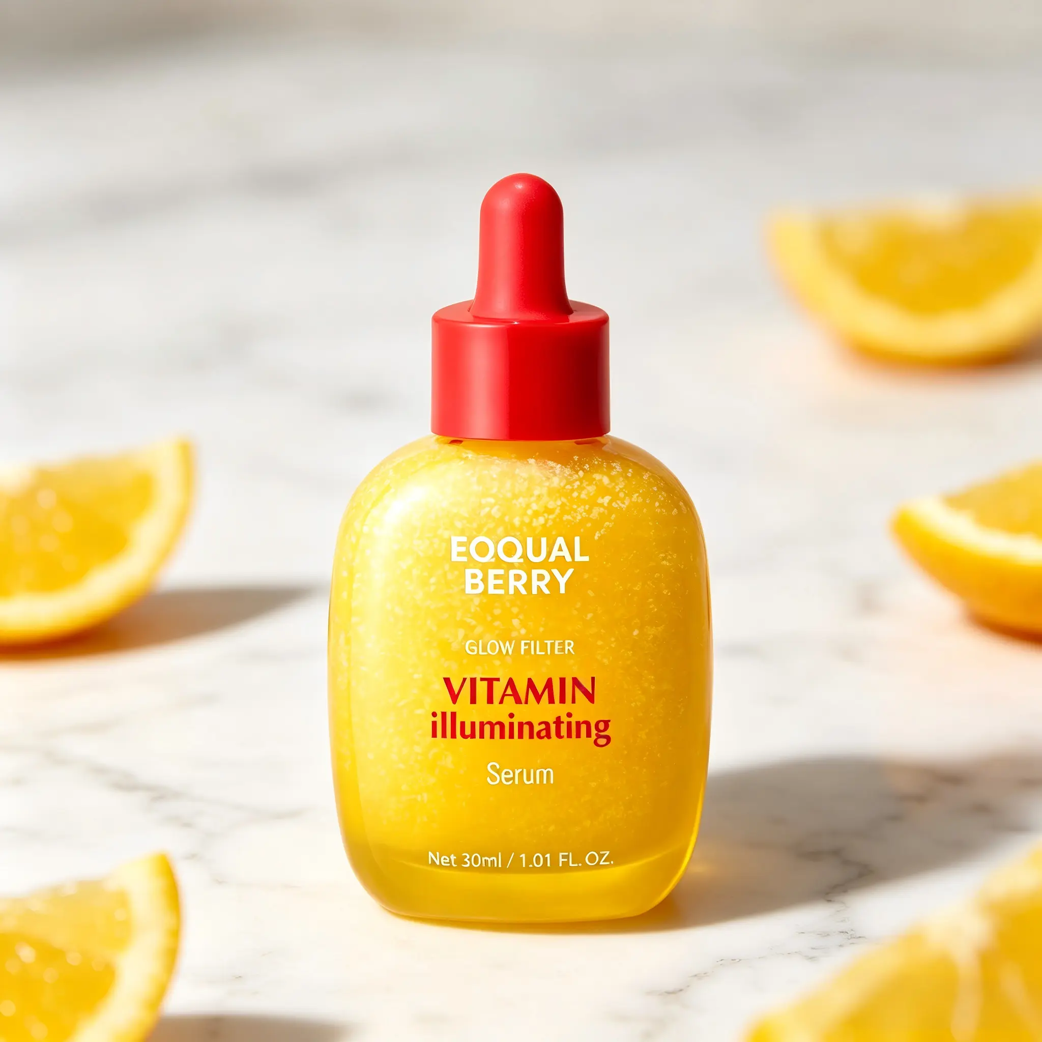 EQQUALBERRY Vitamin Illuminating Serum – Brightening Vitamin C Serum with Niacinamide | Strengthens skin barrier | Hydrates using Ceramide and Hyaluronic Acid, 1.01oz / 30ml