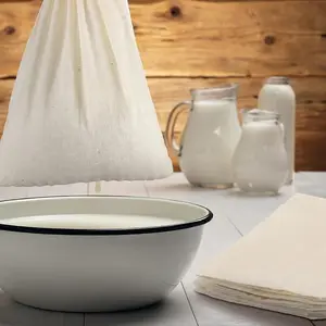 1pc, Reusable Cheese Cloth Bag for Straining, Nut Milk, Cold Brew, Tea, Yogurt, and Coffee - Easy to Clean and Dishwasher Safe, Tea Making Tool, Tea Maker