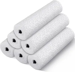 6 Rolls Plaster Strips Plaster Gauze  Blank Cloth Wrap Rolls for DIY Hobby Crafts,  Cast,  Molds, Mask Making, Scenery Art(8 x 106 Inches)