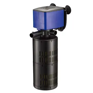 Aqua Dream JA-F602 3-in-1 Multi-Function Aquarium Internal Filter Water Circulation Pump, 320 GPH/1200 L/H, Compact Vertical-Horizontal Installation for Small-Medium Fish Tanks (Circulation, Aeration & Filtration)