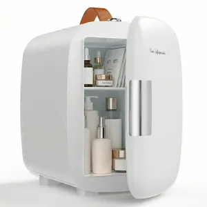 Mini refrigerator of 5 liters, compact refrigerator and small skincare and food/beverage storage box