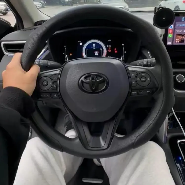 2026 New High-End Napa Leather & Alcantara Car Steering Wheel Cover, Steering Wheel Accessories, Ultra-Thin, Non-Slip, Durable, Breathable, Sweat-Resistant, Universal Fit