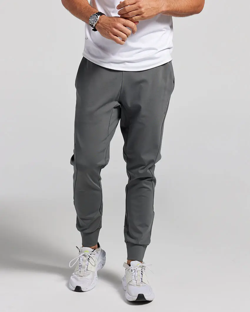 Gentle Stretchy Men's Athletic Joggers - Performance Gym Sports Pants with Elastic Waist