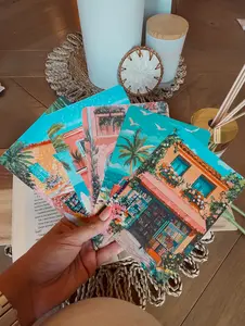 Summer Kindle Insert Laminated Cardstock for Kindle Case, Holiday Holographic Kindle Paperwhite Insert