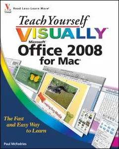 USED-Teach Yourself VISUALLY Office 2008 for Mac by Paul McFedries (Paperback)