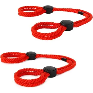 Ladies' adjustable rope handcuffs bracelets woven rope handcuffs bracelets cuffs ankle bracelets couple handcuffs bracelets Rave body accessories jewelry