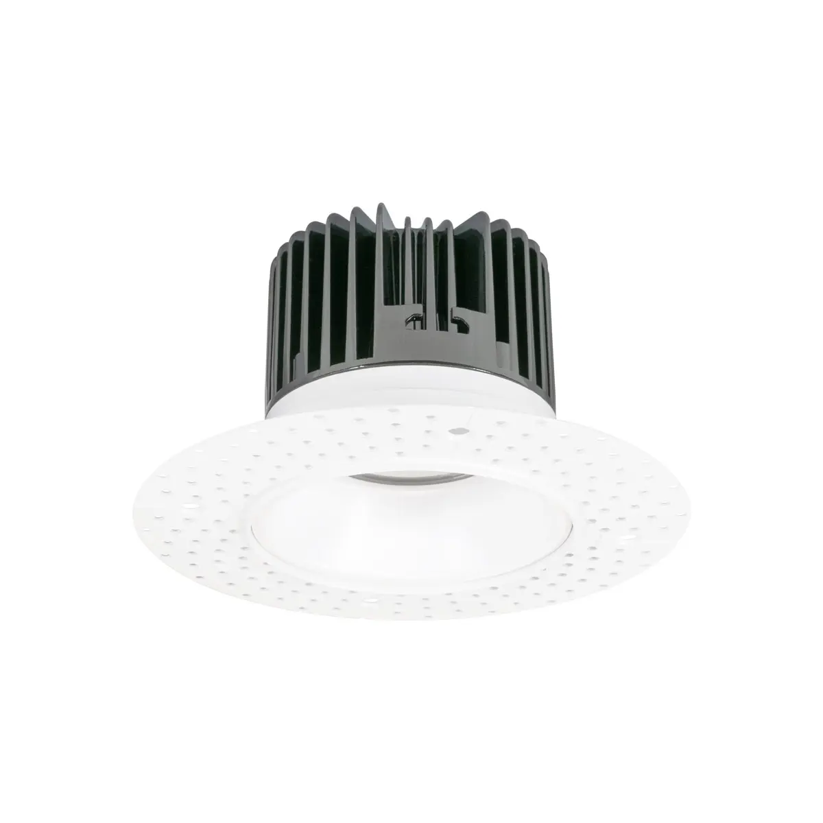 Jesco 3 in. 15W 5CCT 90CRI LED Round Trimless Recessed Downlight Ceiling Light Fixture - White, Mud-in Flange, Remote Driver, 6.00x6.00x2.00 in., Commercial Contemporary Dimmable Light, Single Unit for Home Interior Fish & Aquatic Pet Supplies