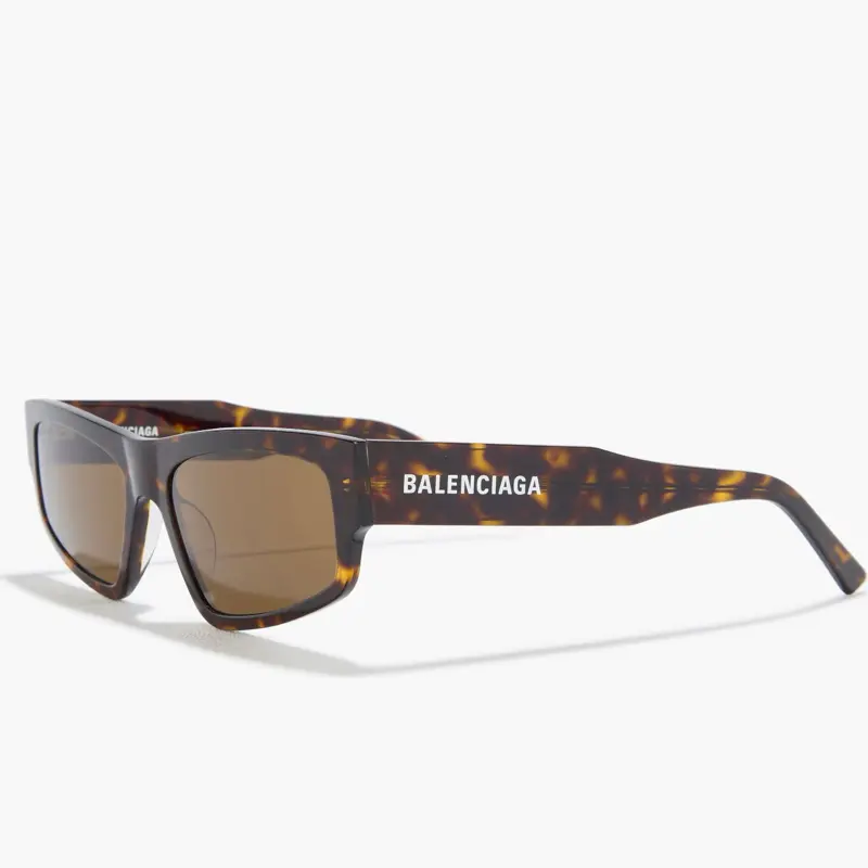 Pre-owned Balenciaga Acetate Brown Sunglasses
