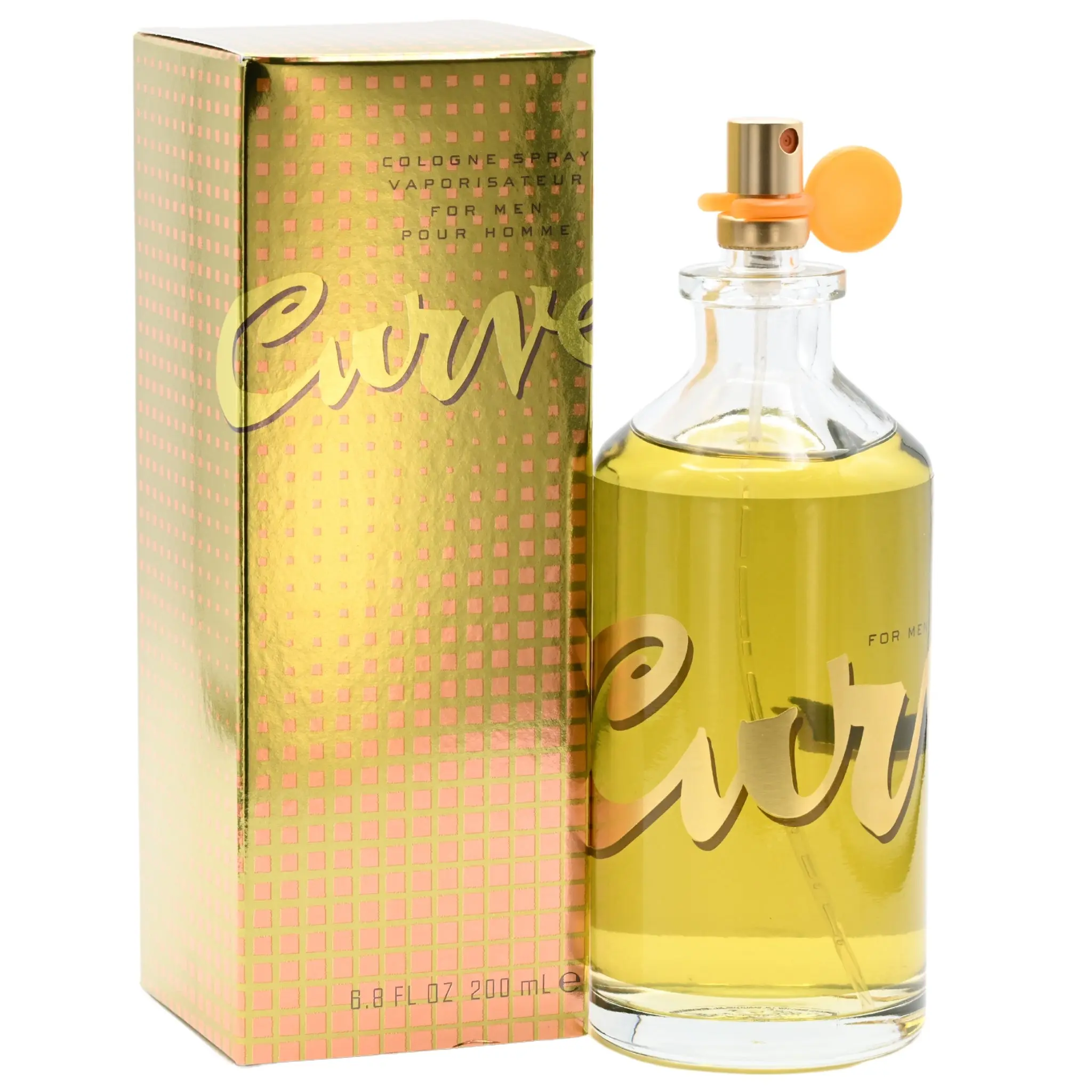 Liz Claiborne Curve EDC Men's Cologne - 6.7 fl oz Atomizer Spray Bottle, New in Box, Aromatic Fruity Citrus Musk Everyday Fragrance, Fragrance Parfum with Intense Bergamot & Lavender for Casual Wear