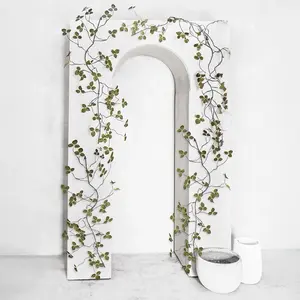 Artificial Ivy Garland Green Vines - 48” Silk Vines Green Leaves Decoration Artificial Hanging Leaf Plant Faux Greenery 2 Strands Plants for Room Outdoor/Indoor Decorations Ideal for Home Decor and Garden Use