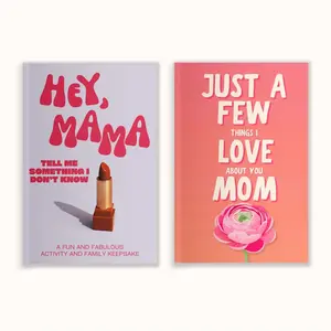Just a Few Things I Love About You Mom + Hey, Mama! Tell Me Something I Don’t Know Keepsake Journals & Meaningful Gifts for Mom Mother–Child Keepsake Journal Set Mothers Day Gifts
