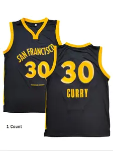 Men's Letter & Number Embroidery Basketball Jersey, Casual Breathable Basketball Vest, Basketball Training Jersey for Men, Basketball Clothing for All Seasons, Stylish Jersey, Workout Top