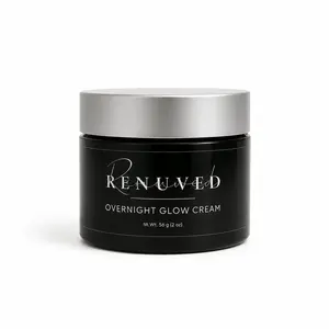 RENUVED Overnight Glow Face Moisturizer - Hyaluronic Acid Intensive Skin Repair Cream, Hydrating Nighttime Skincare for Restore Support