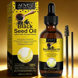 ALIVER Black Seed Oil/Hair Conditioner 60ml softens and nourishes split ends, improves dry, frizzy, and damaged hair, and enhances shine. Suitable for all hair types.