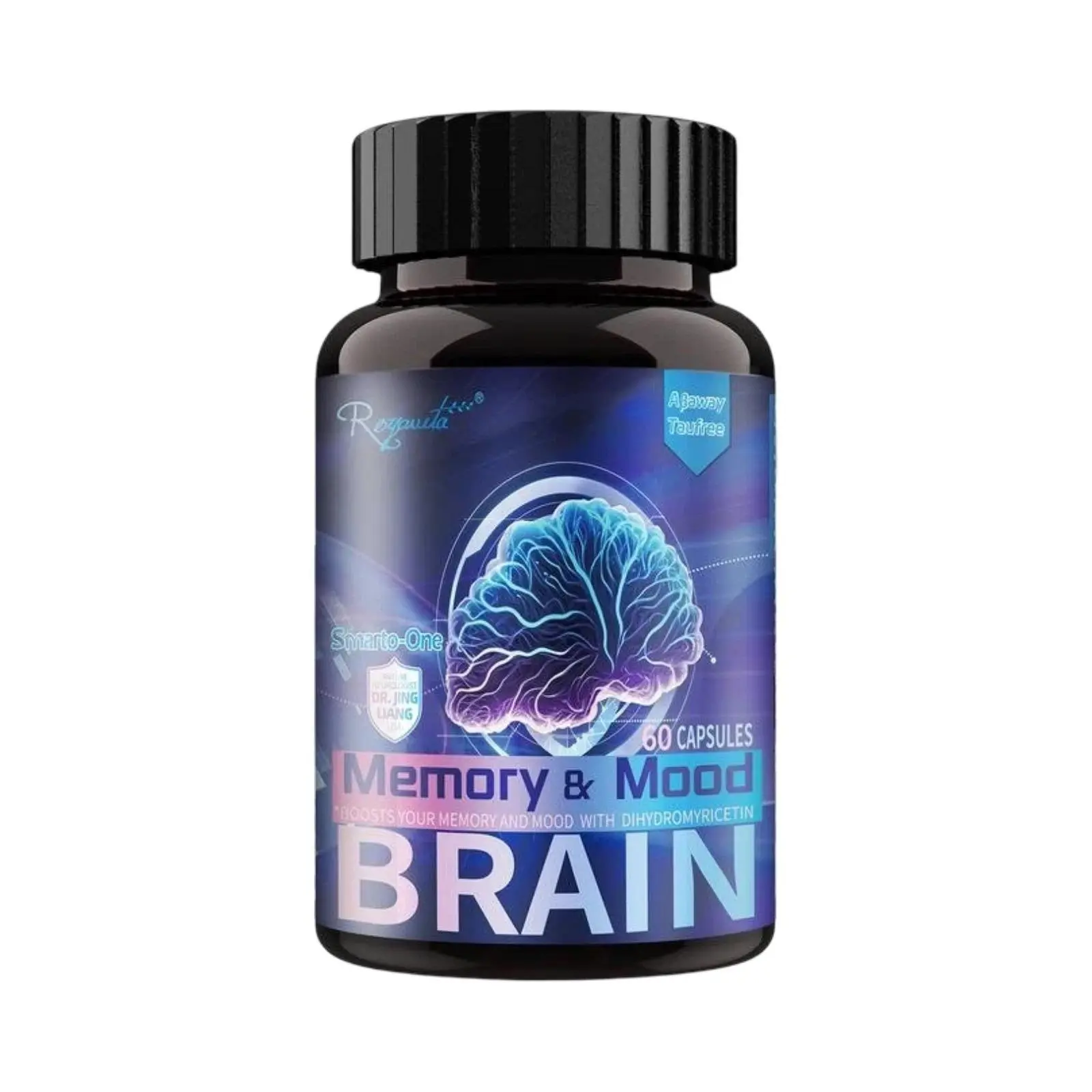 Royavita Memory & Mood Capsules - Brain and Memory Capsules - 60 Capsules for Cognitive Function & Mental Clarity