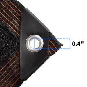 1PC Black sunshade mesh with reinforced and thickened design, edge-sealed and perforated sun protection and thermal insulation agricultural greenhouse farming eco-friendly net Mesh Canopy