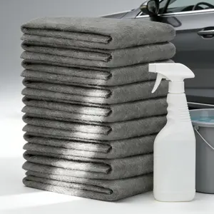 10 Pack Thickened Reusable Microfiber Magic Cleaning Cloths Streak-Free Lint-Free Wipes for Windows Glass Car Windshields Mirrors & Kitchen Surfaces