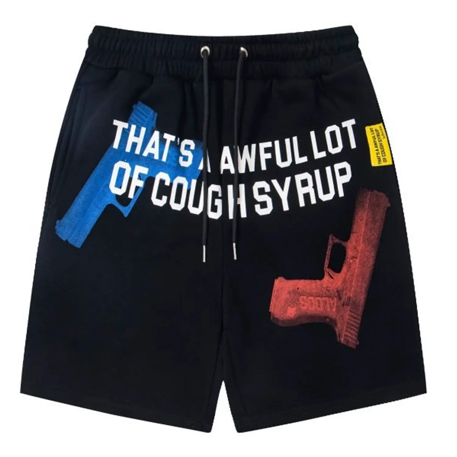 That's A Awful Lot of Cough Syrup shorts  Loose-fit casual athletic shorts – hip-hop, rap, and streetwear style