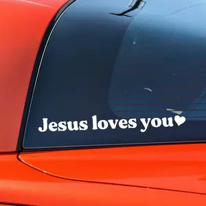Jesus Loves You Sticker Jesus Car Sticker Jesus Decal Christian Sticker Bible Sticker Faith Sticker God Sticker Jesus Gift Christian Decal